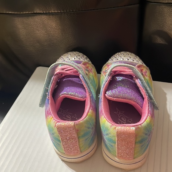 SKECHERS Toddler Girls' Twinkle Toes® Sparkle Rayz Groovy Dreams Shoes - Picture 4 of 8